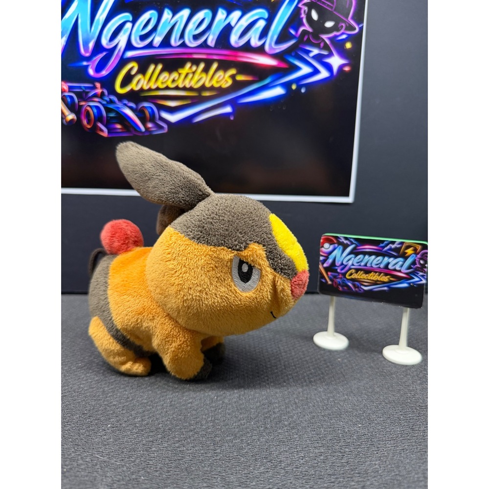Pokemon Center Tepig Plush Stuffed Animal Fire Starter Unova Gen 5 Orange Brown